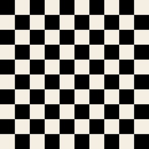Checkerboard - Black + Off White - JUMBO