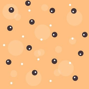 (M Scale) Boba Bubbles on Orange