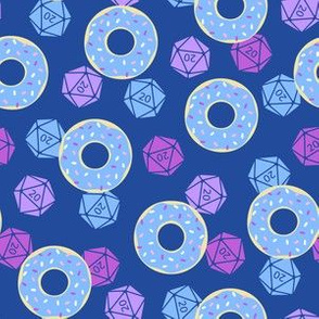 Donuts n' d20s: Blues and Purples (Small Scale)
