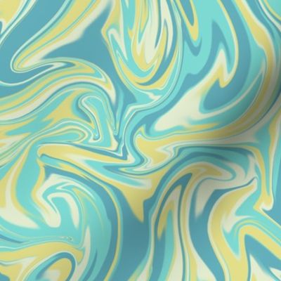 Tropical Lagoon Swirl Pattern