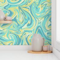 Tropical Lagoon Swirl Pattern