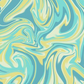 Tropical Lagoon Swirl Pattern