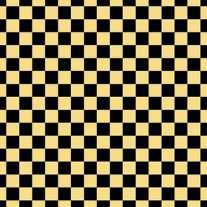 Checker Pattern - Mellow Yellow and Black