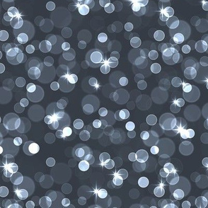 Sparkly Bokeh Pattern - Charcoal Color