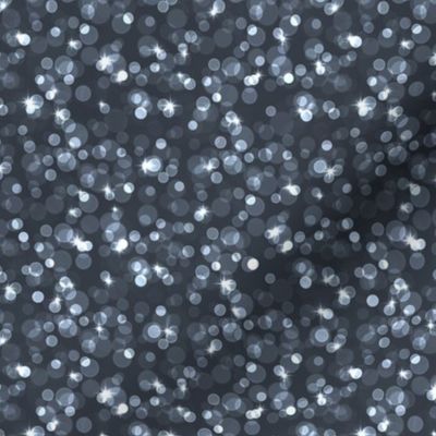 Small Sparkly Bokeh Pattern - Charcoal Color