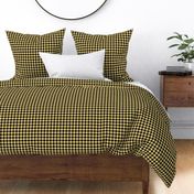 Gingham Pattern - Mellow Yellow and Black