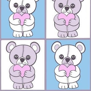 Patchwork teddy bears