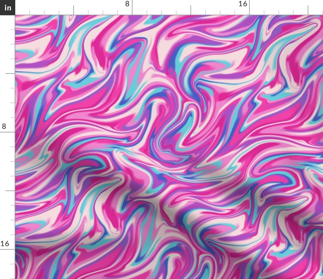 Magenta Fantasy Swirl Pattern
