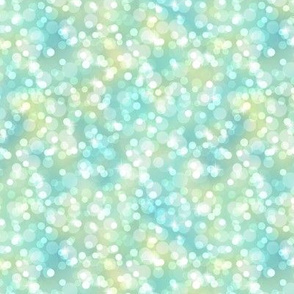 Small Sparkly Bokeh Pattern - Tropical Lagoon Color Palette