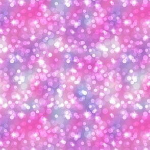 Small Sparkly Bokeh Pattern - Magenta Fantasy Color Palette