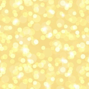 Sparkly Bokeh Pattern - Mellow Yellow Color