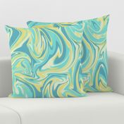 Large Tropical Lagoon Swirl Pattern