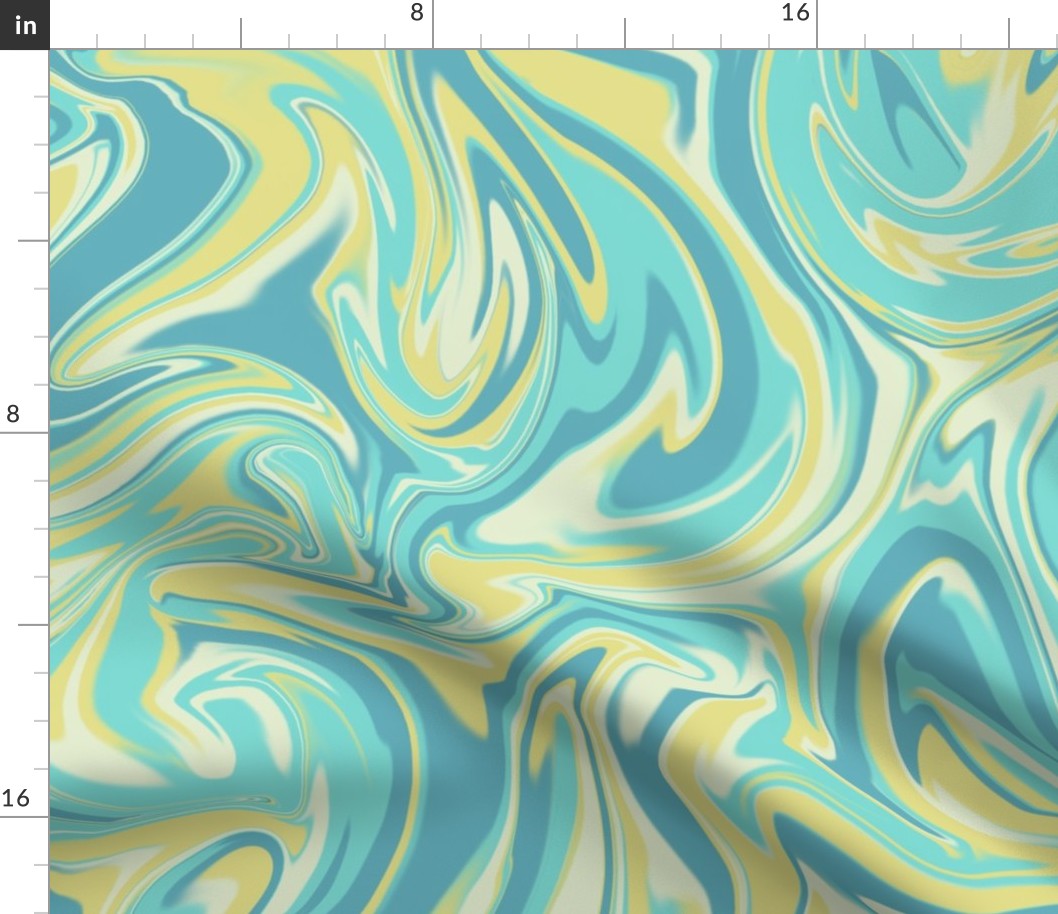 Large Tropical Lagoon Swirl Pattern