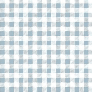 Hand-Drawn Gingham - Powder Blue - small