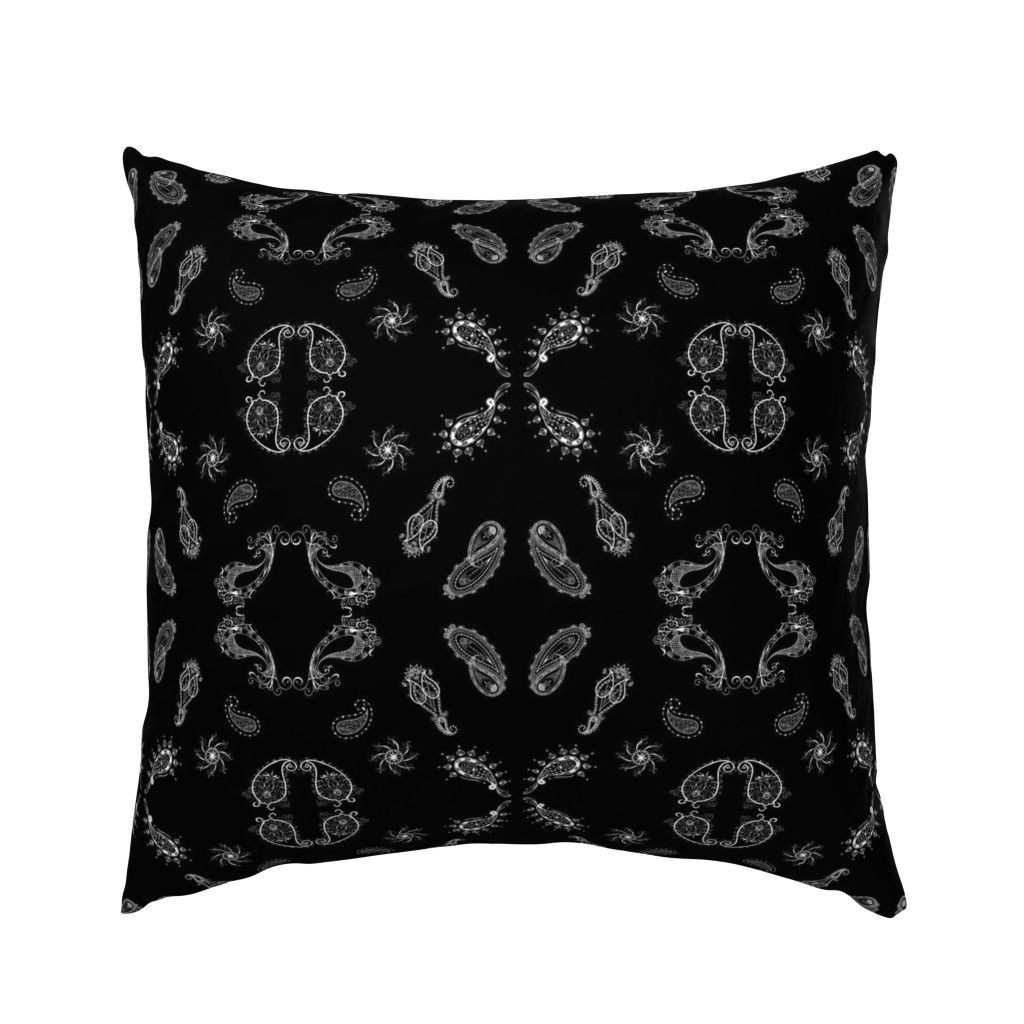 Paisley - Black and White 2 - Large Print