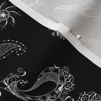 Paisley - Black and White 2 - Large Print