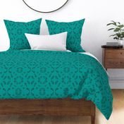 Paisley - Dark Teal - Large Print