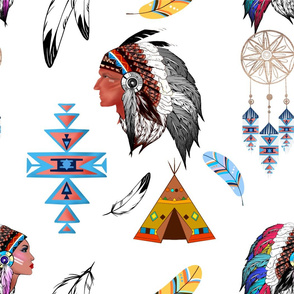 Tribal,bohemian,Aztec,native American pattern 