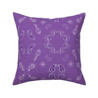 Paisley - Violet Large Print