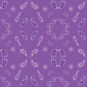 Paisley - Violet Large Print