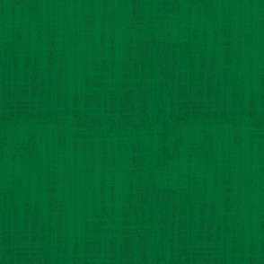 Leafy Emerald Green Linen Textured Solid