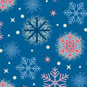 Frozen Magic- Snowflakes- Large Scale