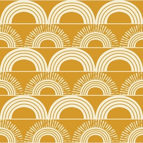 Boho Sunshine Rainbow- Harvest Gold- Large Scale