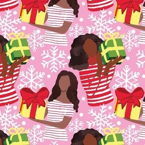 African American black girls Christmas