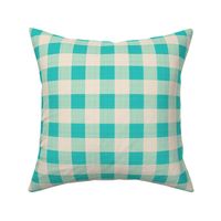 Gingham Plaid Rustic Teal