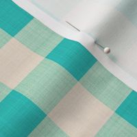 Gingham Plaid Rustic Teal