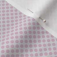 Spring town grey lilac polka dots