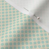 Spring town mint yellow polka dots