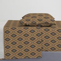 gaucho ethnic argyle gold