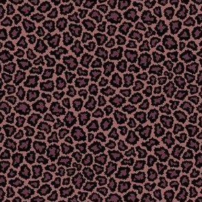 Wild animal print spots mauve small