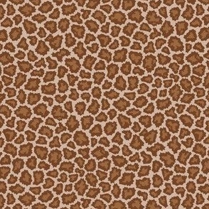 Wild animal print spots brown small