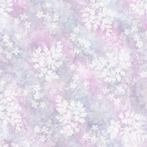 Corydalis and Flower Sunprints on Pink Lavender Sunprint Texture