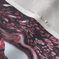 Suminagashi- Pink Red Marbling- Floating Ink art- Large Scale