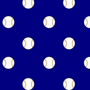 baseball polkadots navy