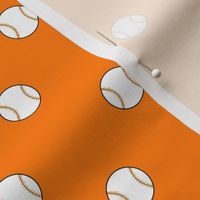 baseball polkadots orange