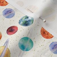 Small / Solar System Planets Watercolor
