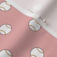 baseball polkadots pink