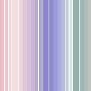 Succulent Dream Serape Southwest Stripes- Pastels- Cotton Candy Seaglass Lilac- Vertical