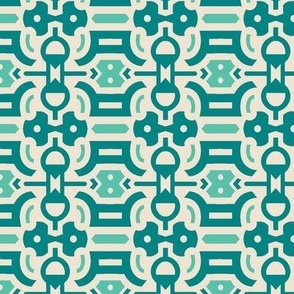 Eights and Arrows in Teal