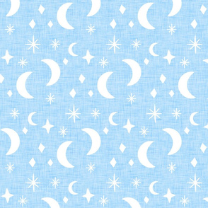 Moon and Star light Blue