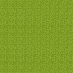 Green simple leaves on a dark green background