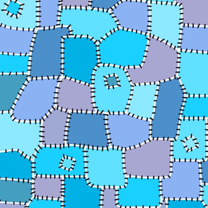 Patchwork Quilt // Turquoise