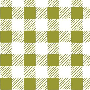 Hand-Drawn Gingham - Boho Green