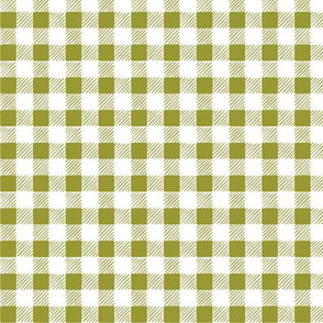 Hand-Drawn Gingham - Boho Green -small