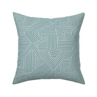 Little Maze stripes minimal Scandinavian grid style trend abstract geometric print white misty blue boys