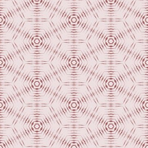Watercolor Tie Dye Hexagon - Red- Medium